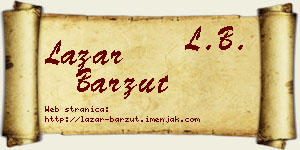 Lazar Barzut vizit kartica